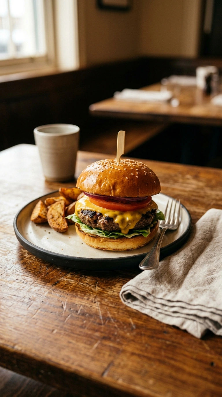 juicy smoky tailgate grilled burgers ready to serve